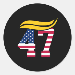 45 47 Is My President We All Won 1  Classic Round Sticker