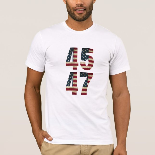 🇺🇸 45 - 47 Patriotic T-Shirt 🇺🇸 (Front)