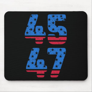 45 47 Trump 2024 Jesus Is My Saviour Trump Is My P Mouse Pad