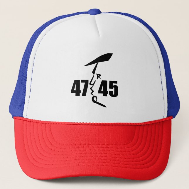 45 47 Trump  Trucker Hat (Front)