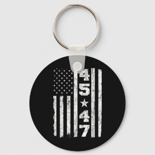 45 47 Trump Vintage Usa Flag 2025 President Electi Keychain