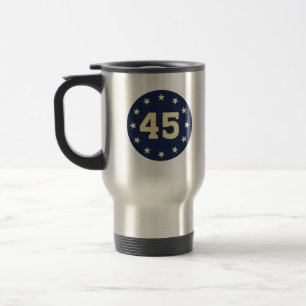 45 AND 47 DESIGN TRAVEL MUG