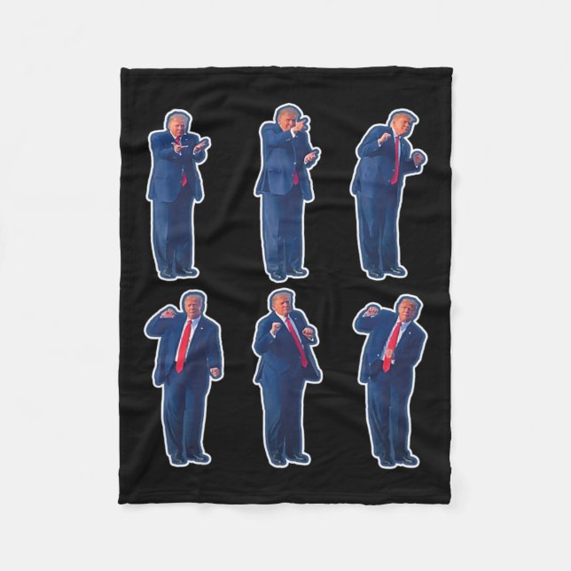 45 Dance Donald Trump 47th President Trump 1  Fleece Blanket (Front)