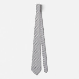 45 Deg White and Grey Lines Tie