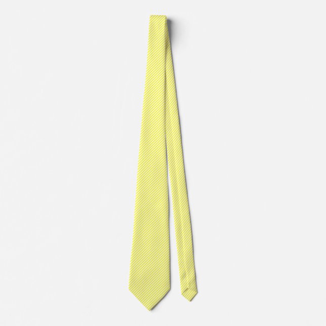 45 Deg White and Yellow Lines Tie (Front)