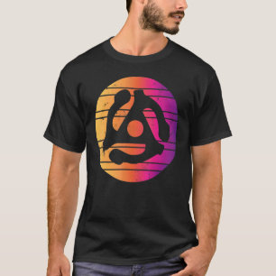 45 Music Recording Adapter  60s 70s T-Shirt