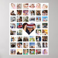45 Photo Collage Personalized With Heart