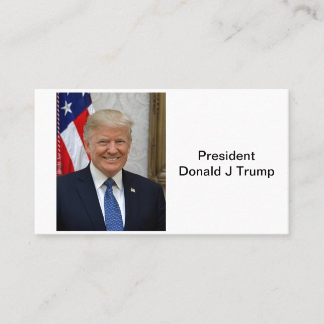 45 President Donald Trump Business Card (Front)