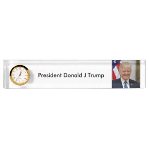 45 President Donald Trump Nameplate