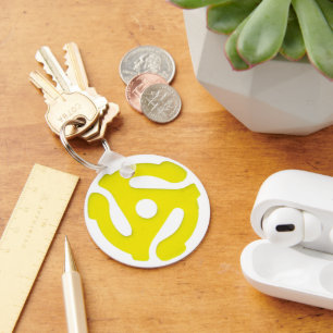 45 Record Adaptor Keychain