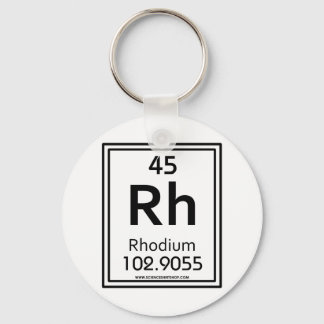 45 Rhodium Keychain