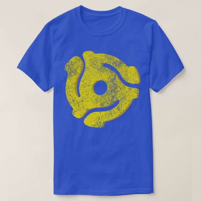 45 RPM Adapter Rainbow Electronic Dance Music   (2 T-Shirt (Design Front)