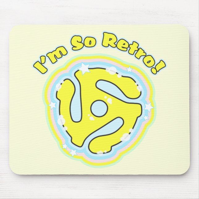 45 RPM Adapter So Retro Mouse Pad (Front)