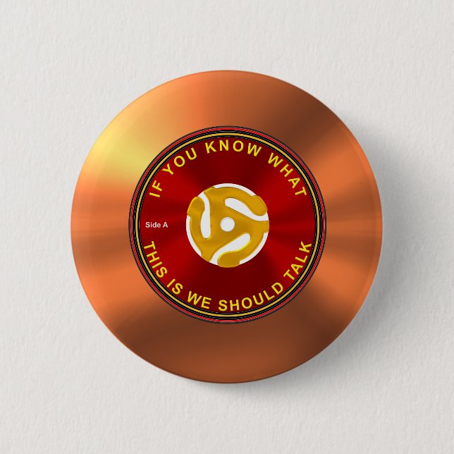 45 rpm Ice Breaker 2 Inch Round Button (Front)