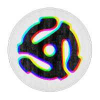 45 rpm Record Adapter Cutting Board