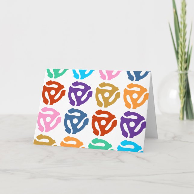 45 RPM Record Adapter Pop Art Card (Front)