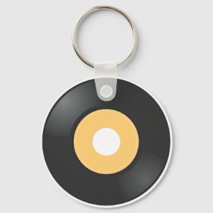 45 rpm Record Keychain