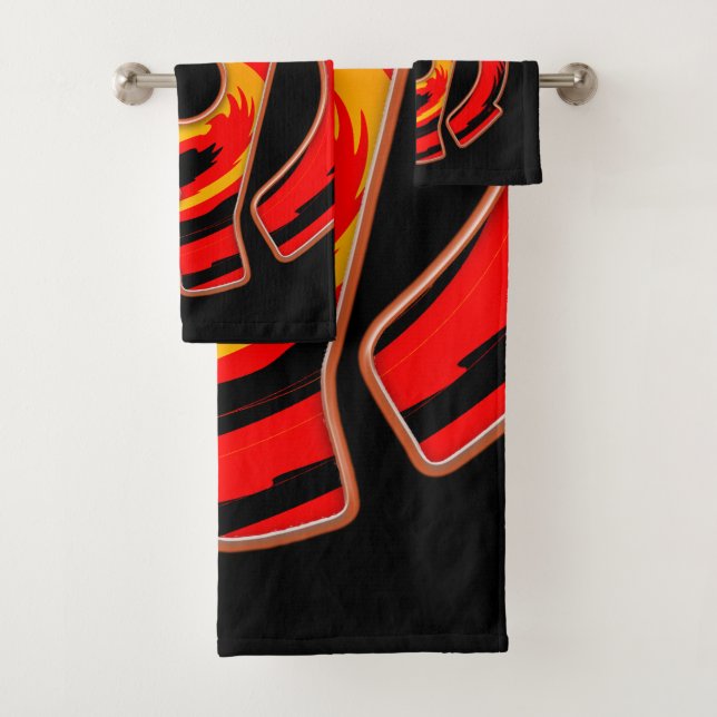 45 RPM Spider  Bath Towel Set (Insitu)