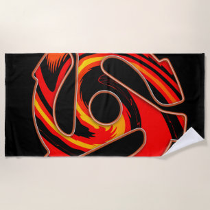 45 RPM Spider Beach Towel