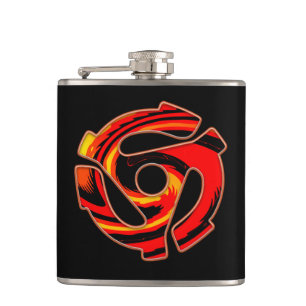45 RPM Spider  Hip Flask