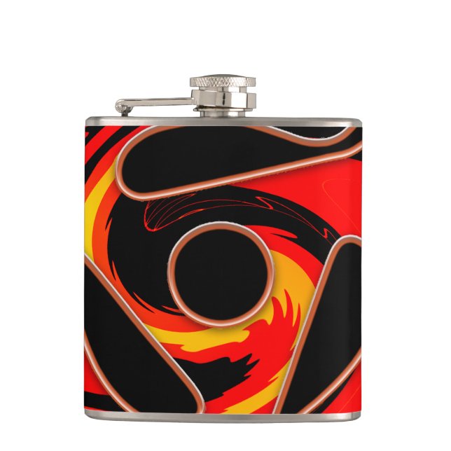 45 RPM Spider  Hip Flask (Front)