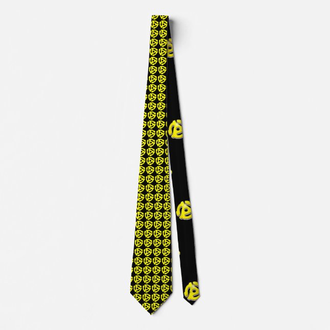 45 RPM Vinyl Record Adapter Neck Tie (Front)
