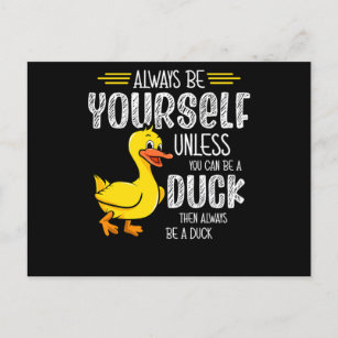 45.Rubber duck for a Duck Lovers Announcement Postcard