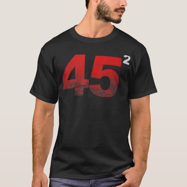 45 Squared Trump ReElection distressed vinta T-Shirt (Front)