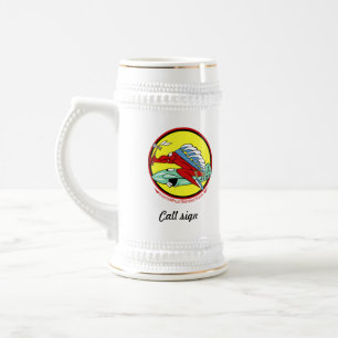 45 TFS Custom Beer Stein w/call sign