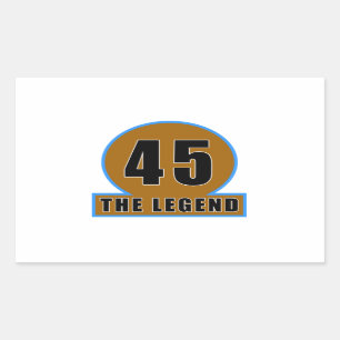 45 The Legend Birthday Designs Sticker