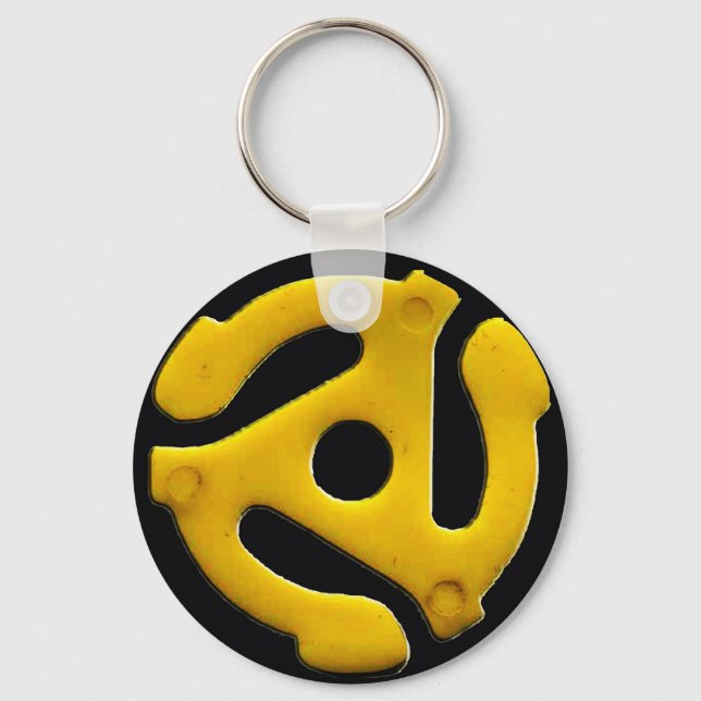 45 Vinyl Record Album Plastic Insert Keychain (Front)