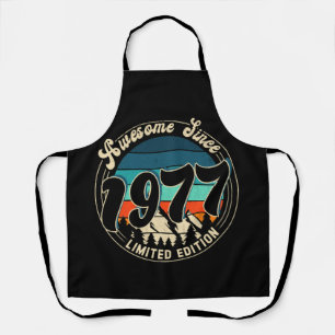 45 Year Old Vintage 45th Year Old Birthday 1977 Apron