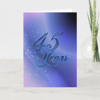 45 Years (anniversary) Card