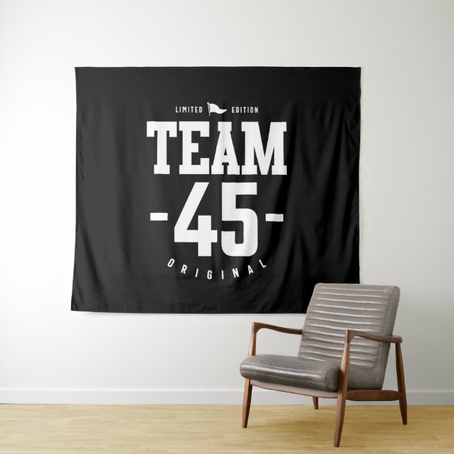 45 Years Old - 45th Birthday Funny Gift Tapestry (In Situ (Horizontal))