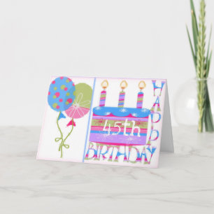 45e anniversaire Carte de voeux pour femme