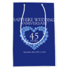 45e saphir mariage anniversaire sac cadeau photo