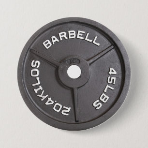 45lb Plate - Barbell 3 Inch Round Button