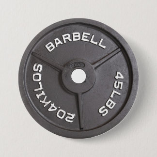 45lb Plate - Barbell 3 Inch Round Button