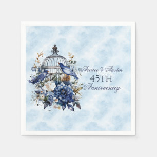 45th and 65th Sapphire Anniversary Paper Napkin