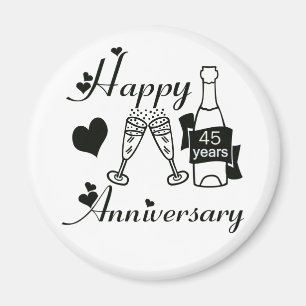 45th. Anniversary Magnet