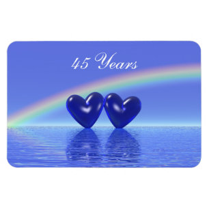 45th Anniversary Sapphire Hearts Magnet