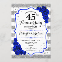 45th Anniversary - Silver White Sapphire Blue