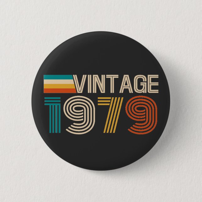 45th Birthday 2 Inch Round Button (Front)