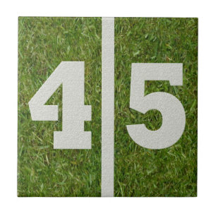 45th Birthday Football Customizable Tile