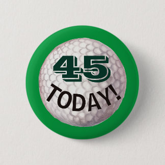 45th birthday for golfer, golf player pin