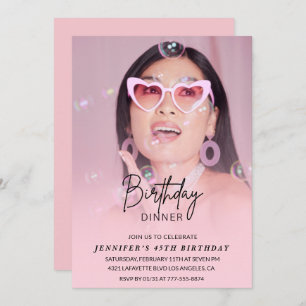 45th birthday invitations Birthday Dinner Photo