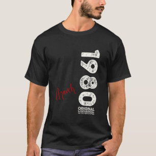 45th Birthday Man Original March 1980 45 Years Men T-Shirt
