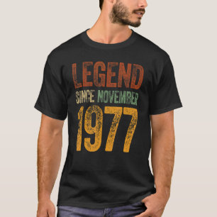 45th Birthday November Born 45 Years Legend Since T-Shirt