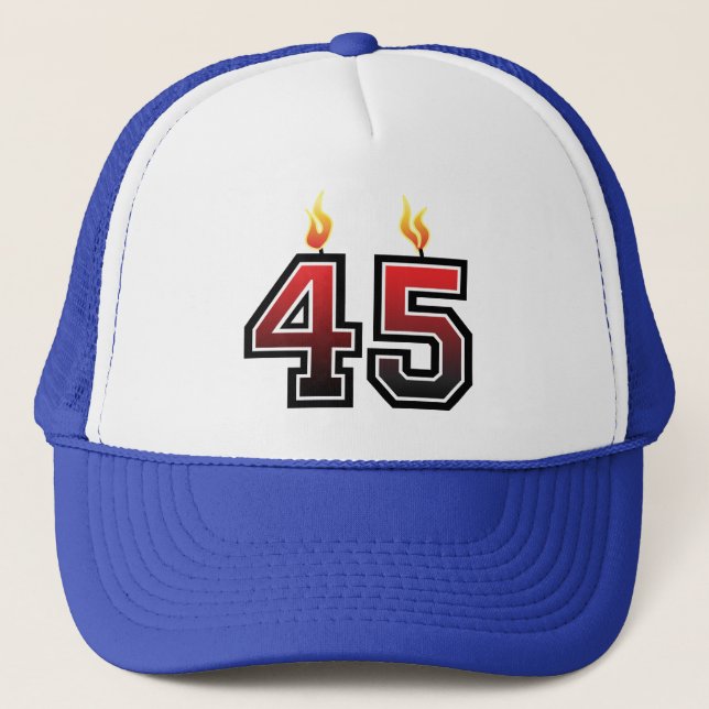 45th Birthday Party Trucker Hat (Front)