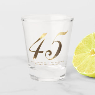 45th Birthday Sapphire Wedding Anniversary Shot Glass